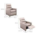 Poltrona Reclinável Turin Bege