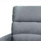 Poltrona Reclinável Turin Suede Amassado Cinza