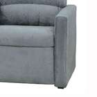 Poltrona Reclinável Turin Suede Amassado Cinza