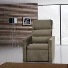 Poltrona Reclinável Turin Suede Amassado Marrom L21 - Matrix