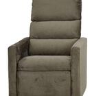 Poltrona Reclinável Turin Suede Amassado Marrom L21 - Matrix