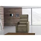 Poltrona Reclinável Turin Suede Amassado Marrom L21 - Matrix