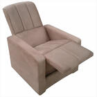 Poltrona Reclinável Veneza - Tecido Suede 10062 - Marrom - De