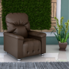 Poltrona Reclinável York Sintetico Marrom