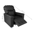 Poltrona Reclinável York Sintetico Preto