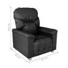 Poltrona Reclinável York Sintetico Preto