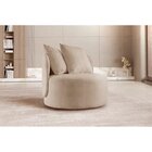 Poltrona Redonda Orgânica Moon Bege