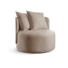 Poltrona Redonda Orgânica Moon Bege