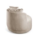 Poltrona Redonda Orgânica Moon Bege