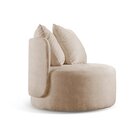 Poltrona Redonda Orgânica Moon Bege