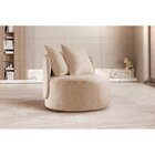 Poltrona Redonda Orgânica Moon Bege