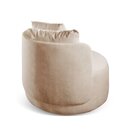 Poltrona Redonda Orgânica Moon Bege