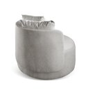 Poltrona Redonda Orgânica Moon Cinza