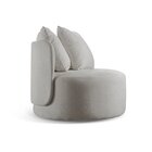 Poltrona Redonda Orgânica Moon Cinza
