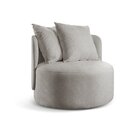 Poltrona Redonda Orgânica Moon Cinza