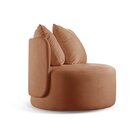 Poltrona Redonda Orgânica Moon Laranja