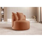 Poltrona Redonda Orgânica Moon Laranja