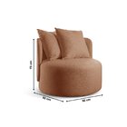 Poltrona Redonda Orgânica Moon Laranja