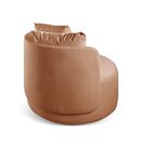 Poltrona Redonda Orgânica Moon Laranja