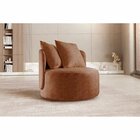 Poltrona Redonda Orgânica Moon Marrom