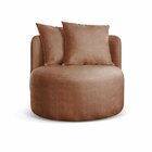 Poltrona Redonda Orgânica Moon Marrom