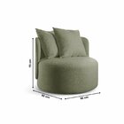 Poltrona Redonda Orgânica Moon Verde