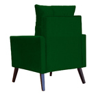 Poltrona Requinte Ligia Suede Cores - Ds Estofados - Verde