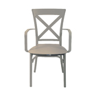 Poltrona Resina Cross Nude Forte Plástico