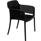 Cadeira plastica  monobloco Gabriela preta