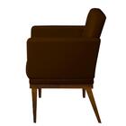 Poltrona Resistente Confortável Para Sala Luis Xv Marrom