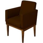 Poltrona Resistente Confortável Para Sala Luis Xv Marrom