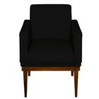 Poltrona Resistente Confortável Para Sala Luis Xv Preto