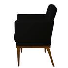 Poltrona Resistente Confortável Para Sala Luis Xv Preto