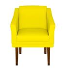 Poltrona Resistente Confortável Sala Amarelo