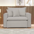 Poltrona Retrátil 100cm Barcelona Creme