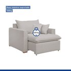 Poltrona Retrátil 100cm Barcelona Creme