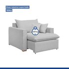 Poltrona Retrátil 100cm Barcelona Linho  Gelo