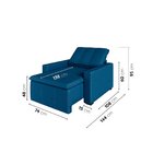 Poltrona Retrátil Com Braço Reto Palmeira Cabecasa Madeiraori