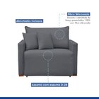 Poltrona Retrátil E Reclinável 110cm Júlia Veludo  Veludo/cin