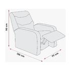 Poltrona Retrátil E Reclinável 77cm Com Tecido Suede Multimóv