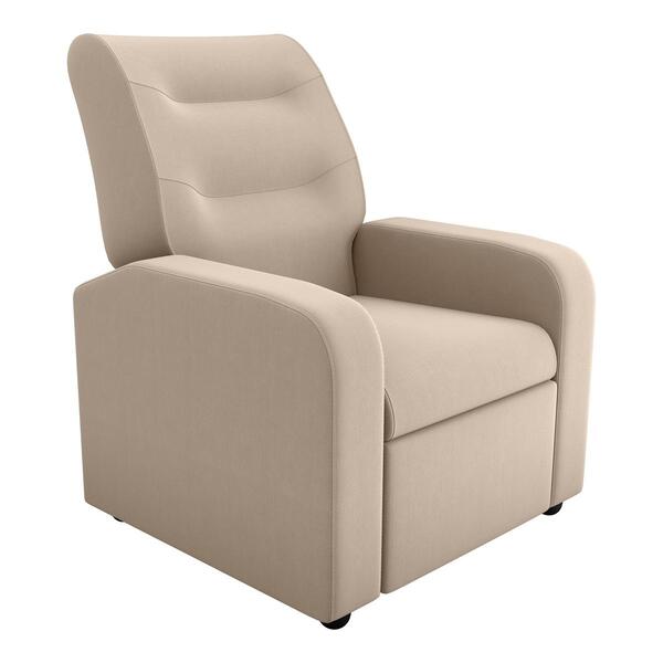 Poltrona Retrátil E Reclinável 77cm Com Tecido Suede Multimóv