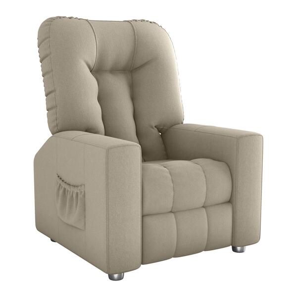 Poltrona Retrátil E Reclinável 82cm Com Tecido Suede Multimóv