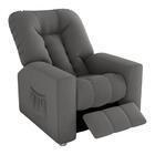 Poltrona Retrátil E Reclinável 82cm Com Tecido Suede Multimóv