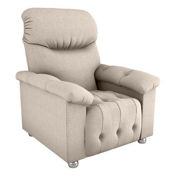 Poltrona Retrátil E Reclinável 83cm Tecido Suede Multimóveis