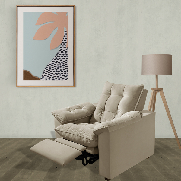 Poltrona Retrátil E Reclinável Articulada Com Acionamento Elé