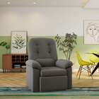 Poltrona Retrátil E Reclinável Cascais Cinza