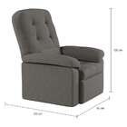 Poltrona Retrátil E Reclinável Cascais Cinza