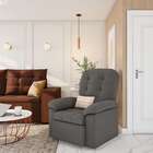 Poltrona Retrátil E Reclinável Colares Cinza