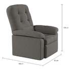 Poltrona Retrátil E Reclinável Colares Cinza