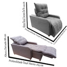 Poltrona Retratil E Reclinavel Com Rodape Regulavel Azera Bor